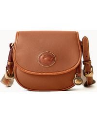 Dooney & Bourke All Weather Leather 3.0 Saddle Crossbody 20 - Brown