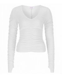 LIZ SKORSIS - Viva Scoop Ruched Top - Lyst