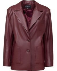SOTROPA - Eco Leather Blazer - Lyst