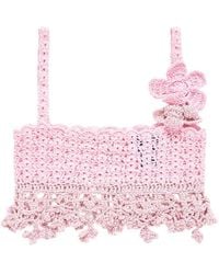 Andreeva - Vanilla Handmade Crochet Top - Lyst
