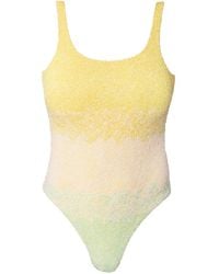 Self-Adore - Ombre Hand-Beaded Embellished One-Piece Swimsuit - Lyst