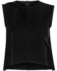 SAHAR JABERIAN - Fluid Crepe Top - Lyst