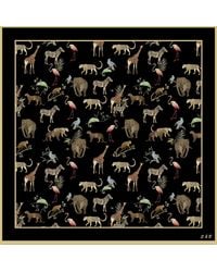 SILK & BEARS - Noir Safari Scarf - Lyst