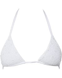 Self-Adore - Forever Hand-Beaded Embellished Bikini Top - Lyst
