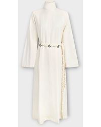 DIVINE HARMONIE - Purity Wool And Malachite Long Dress - Lyst