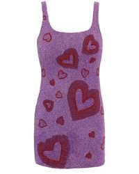Self-Adore - Lust Hand-Beaded Embellished Mini Dress - Lyst
