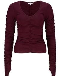 LIZ SKORSIS - Viva Scoop Ruched Top - Lyst