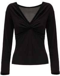 Georgette - Noir Veil Top - Lyst