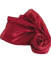 SILK & BEARS - Burgundy Scarf - Lyst