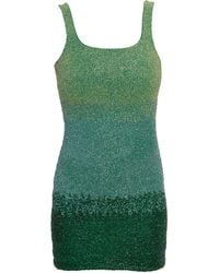 Self-Adore - Ombre Hand-Beaded Embellished Mini Dress - Lyst