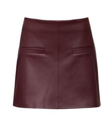 SOTROPA - Eco Leather Mini Skirt - Lyst
