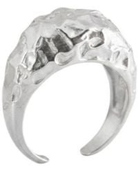 LINYA JEWELLERY - Amorphous Shiny Oval Signet Ring - Lyst