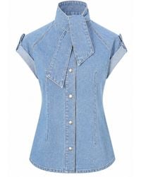 SOEUR & FRÈRES - La Chemise Cravate — Light - Lyst