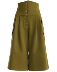 Julia Allert - High-Waisted Cargo Culotte Shorts - Lyst