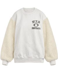 Simeon Farrar - Fur Sleeve Sweatshirt - Lyst
