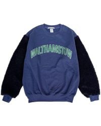 Simeon Farrar - Fur Sleeve Sweatshirt - Lyst