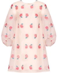 Georgette - Fleur Rosé Mini Dress - Lyst