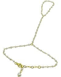 LINYA JEWELLERY - Pearl Bashmer Hand Chain Sahmaran - Lyst
