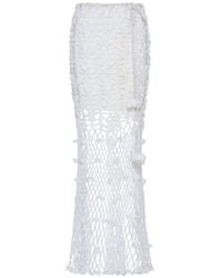 Andreeva - Vanilla Handmade Crochet Skirt - Lyst