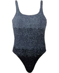 Self-Adore - Ombre Hand-Beaded Embellished One-Piece Swimsuit - Lyst