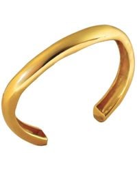 LINYA JEWELLERY - Thick Asymmetric Shiny Bracelet - Lyst