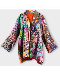 A.nty Story - Silk Lined Kimono Jacket - Lyst