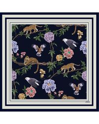 SILK & BEARS - Midnight Safari Scarf - Lyst