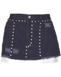PRIVATE POLICY - Rodeo Studs Skirt - Lyst