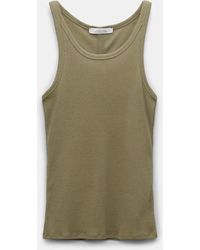 Dorothee Schumacher - Ribbed Cotton Tank Top - Lyst