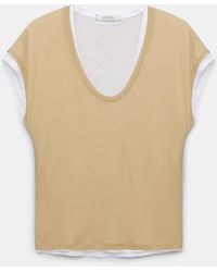 Dorothee Schumacher - Double-layer Sleeveless Top With Draped Shoulders - Lyst