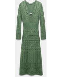 Dorothee Schumacher - Open Knit Dress With Mixed Pointelle Patterning - Lyst