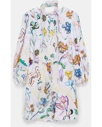 Dorothee Schumacher - Shift Kleid aus Leinen mit Signature-Print - Lyst