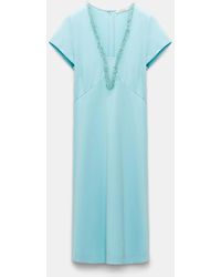 Dorothee Schumacher - Punto Milano Hourglass Dress With Embellished V-neckline - Lyst