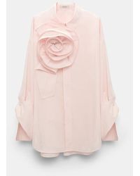 Dorothee Schumacher - Cotton Poplin Shirt With Xl Flower - Lyst