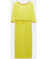 Dorothee Schumacher - Layered-look Dress In Punto Milano With Embellishment - Lyst