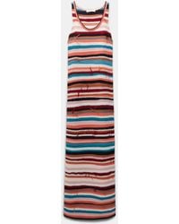 Dorothee Schumacher - Striped Mixed Knit Scoop Neck Dress - Lyst