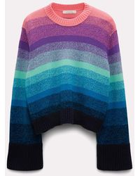 Dorothee Schumacher - Variegated Stripe Knit Sweater In Merino-cashmere - Lyst