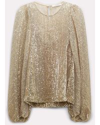 Dorothee Schumacher - Sequined Tulle Blouse - Lyst