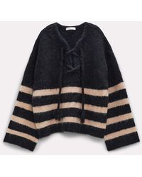 Dorothee Schumacher - Striped Sweater With Lacing - Lyst