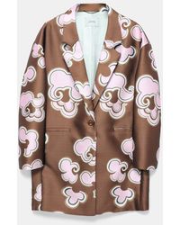 Dorothee Schumacher - Kurzermantel aus bedrucktem Duchesse-Twill - Lyst