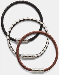 Dorothee Schumacher - Set Of Three Woven Leather Cord Bracelets - Lyst