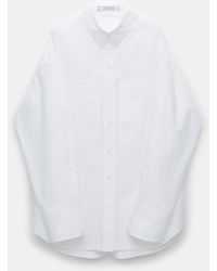 Dorothee Schumacher - Oversized Shirt In Cotton Poplin With Patch Pockets - Lyst