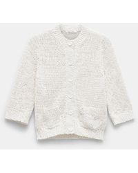 Dorothee Schumacher - Textural Knit Cotton Cardigan - Lyst