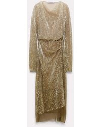 Dorothee Schumacher - Draped Sequin-embellished Dress - Lyst