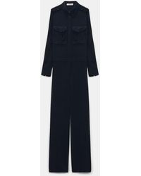 Dorothee Schumacher - Crãªpe De Chine Silk Jumpsuit With Epaulettes - Lyst
