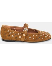 Dorothee Schumacher - Embellished Suede Mary-Janes - Lyst