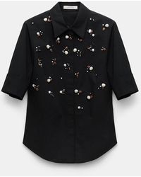 Dorothee Schumacher - Hand-Embellished Half-Sleeve Blouse - Lyst