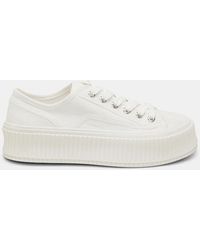 Dorothee Schumacher - Cotton Canvas Platform Sneakers - Lyst