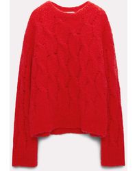 Dorothee Schumacher - Mohair Mix Cable Knit Pullover - Lyst