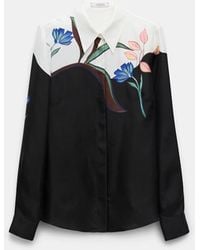 Dorothee Schumacher - Silk Twill Blouse With Placement Print - Lyst